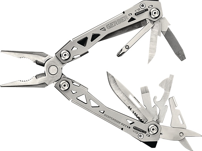 Multi-Tool m.Etui SUSPENSION-NXT L.geschl.108mm Klingen-L.57mm VA GERBER