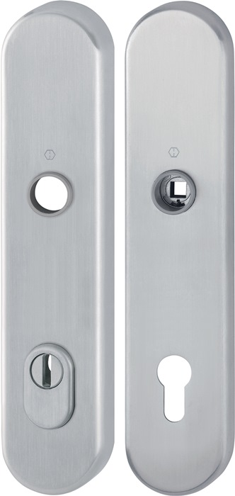 Langschildpaar E3332ZA/3310 ma F69 PZ 92mm HOPPE