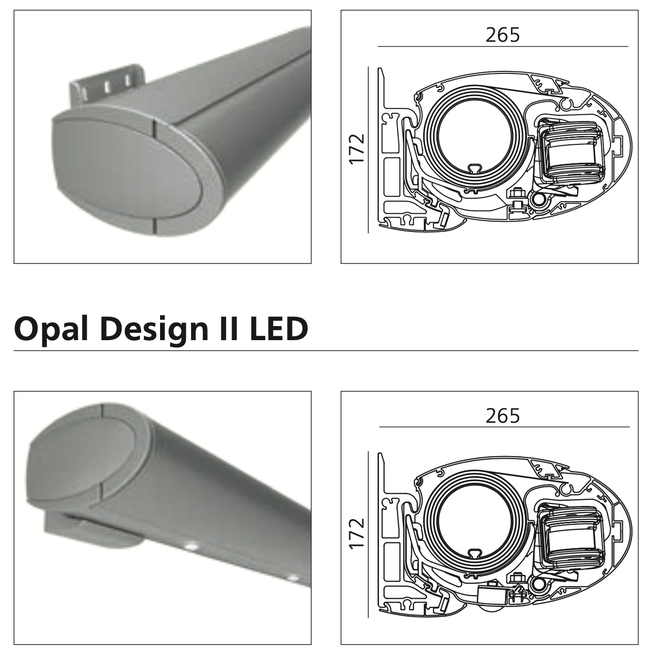 PL Markise OPAL DESIGN II (alternativ mit LED)