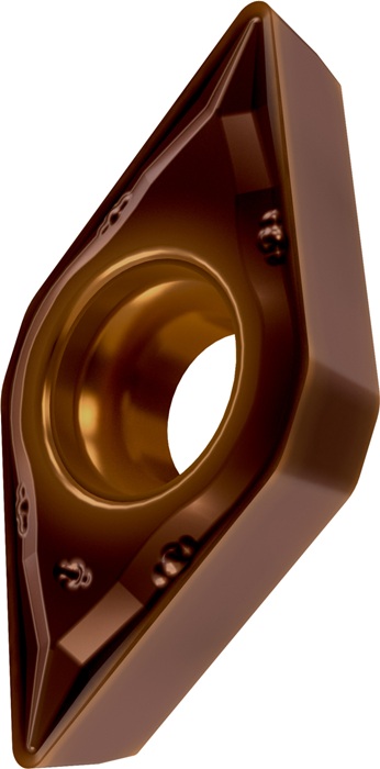 Drehwendeschneidplatte ISO DCMT 070202E-FM:T8415 D.2,8mm PVD beschichtet PRAMET