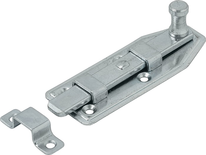 Fensterriegel L.80mm B.30mm Form ger.STA blau verz.VORMANN