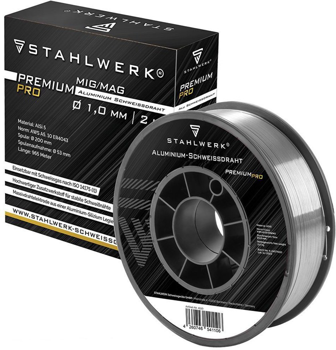 Schweißdraht Alu AlSi5 1,0mm 2kg STAHLWERK