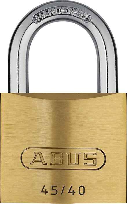 Zylindervorhangschloss 45/40 Schlosskörper-B.39mm MS versch.-schl.ABUS
