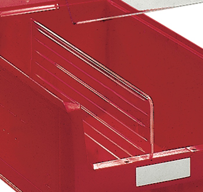 Längsteiler f.Sichtlagerkasten MK2 PS glasklar 10St./Btl.TECWERK