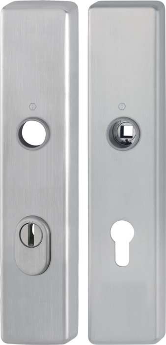 Langschildpaar E2222ZA/2210 ma F69 PZ 72mm HOPPE