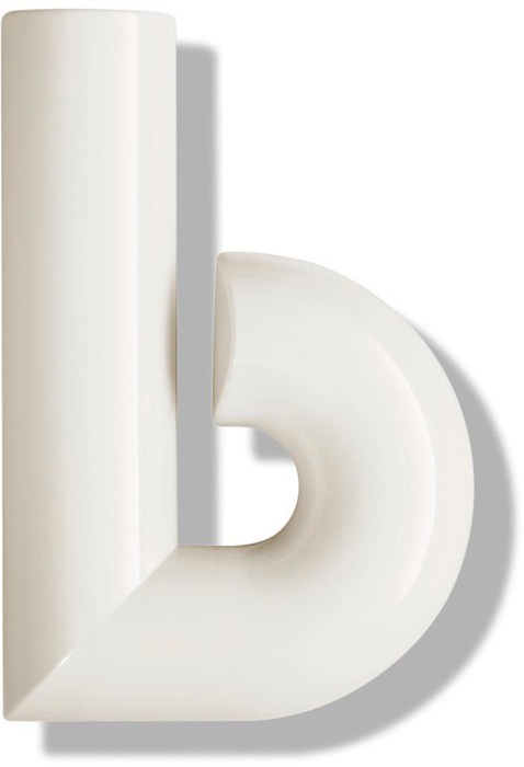 Hausnummer Buchstabe b Spezial-Polyamid 99 reinweiß 137,5mm D.33mm HEWI
