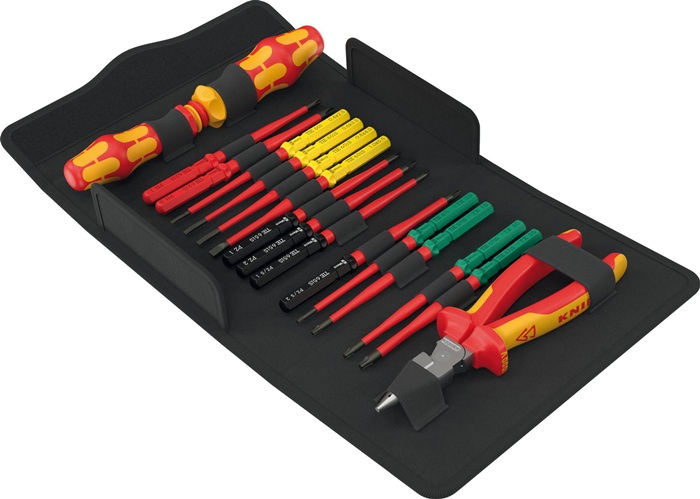 Schraubendrehersatz VDE 17 ext.slim 2 Tool Finder 17-tlg.m.Ratschenfunktion VDE