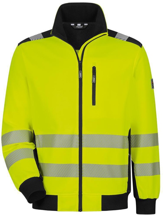 Warnschutz-Sweatjacke DEMINO Gr.XL gelb/schwarz ELYSEE