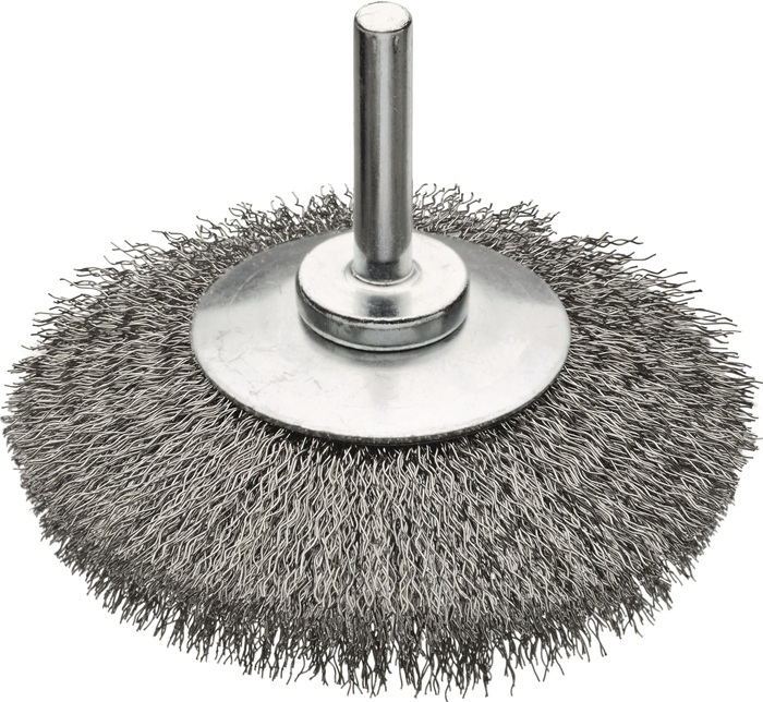 Rundbürste KB Schaft 6mm Drahtstärke 0,30mm Stahldraht STA 20mm