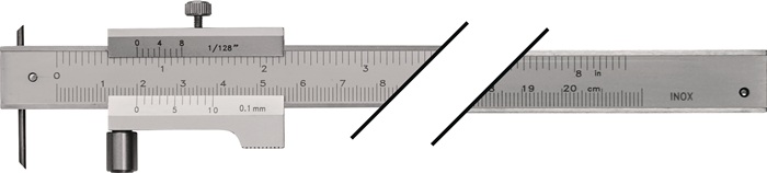 Streichmaß 400mm m.Laufrolle TECWERK