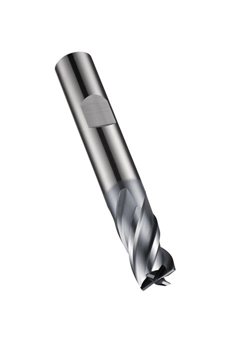 Schaftfräser S804HB DIN 6527K D.2mm Gesamt-L.50mm Schneiden-L.4mm HM AlCrN