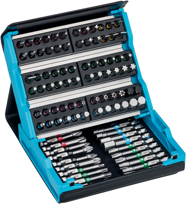 Bitsortiment SmartCase 2200SC-3 96-tlg.Schlitz/PH/PZ/TX/TX m.Zapfen/Innen-6Kt.