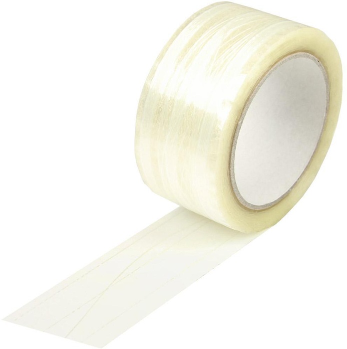 Klebeband fadenverstärkt Breite 50mm L.66m S.46µ PP transparent Hotmeltkleber