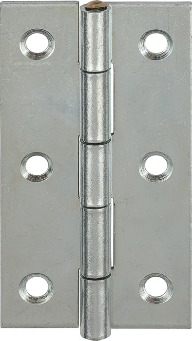 Scharnier H.50mm B.31mm S.1,2mm STA blau verz.gerollt,schmal VORMANN