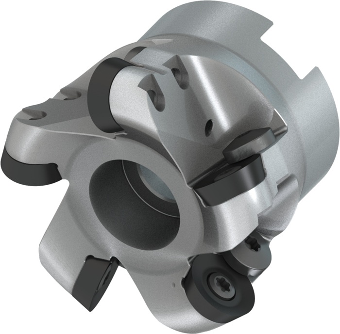 Kopier-Planfräser ISO 66A05R-SCMORD16-CF D.27mm m. Wendeplatte Schneid-D.66mm