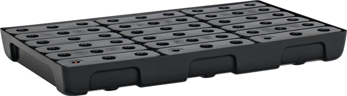 Regalwanne 33l L976xB595xH95mm PE m.PE-Rost u.Leckanzeiger CEMO