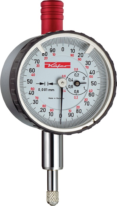 Kleinmessuhr KM 1000 S 1mm Abl.0,001mm m.Stoßschutz KÄFER