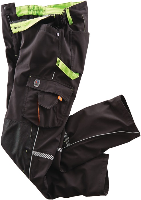 Softshellhose Terrax Workwear Gr.54 schwarz/limette TERRAX