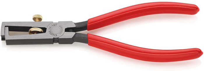 Abisolierzange L.160mm pol.Ku.-Überzug m.Öffnungsf.KNIPEX