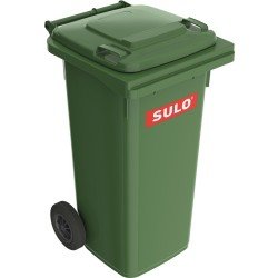 Müllgroßbehälter 120l HDPE grün fahrbar,n.EN 840 SULO