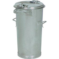 Mülleimer 50l Stahlbl.TZN o.Bügel