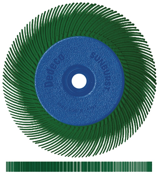 Radialbürste SUNBURST Ø152xB12,7x25,4mm 50 Alox/Korund TYROLIT