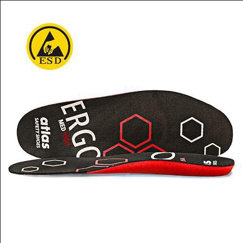 Einlegesohle ERGO-MED red Gr.48 schwarz ATLAS