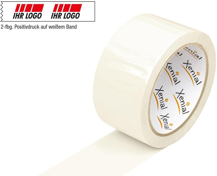 Klebeband Breite 50mm Länge 100m Stärke 37µ weiß recyceltes PET XENIAL