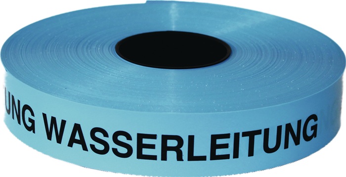 Trassenwarnband Achtung Trinkwasserleitung B.40mm L.250m blau KELMAPLAST