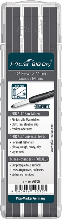 Minen-Set Pica BIG-Dry 12x graphit universell 12 Minen/Set
