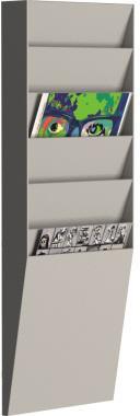 Paperflow Wand-Sortiertafel V 6F A4V1X6.02 DIN A4 grau