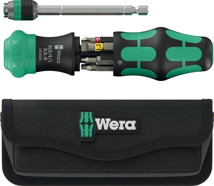 Magazinbithalter Kraftform Kompakt 26 RA-R 6-tlg.m.Tasche WERA
