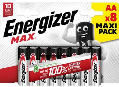 Energizer Batterie Max Alkaline E303324700 AA LR6 8St.