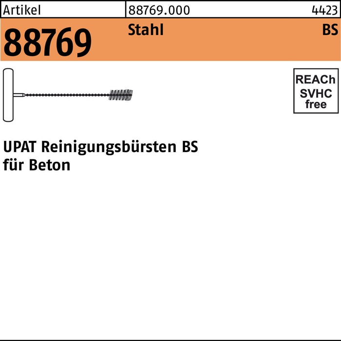 Reinigungsbürste R 88769 UMV VARIO BS 8 - F. M6 Stahl 1Stück UPAT