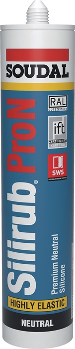 Silikondichtstoff Silirub ProN schwarz 300ml Kartusche SOUDAL