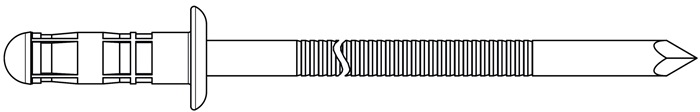 Blindniet PolyBulb® Nietschaft dxl 4,8x11mm Alu./STA 250 St.GESIPA