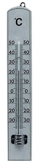 Zimmerthermometer Messber.-30 b.50GradC H206xB35xT15mm Buche TFA