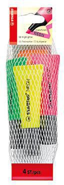 STABILO Textmarker NEON 72/4-1-5 2-5mm sortiert 4 St./Pack.
