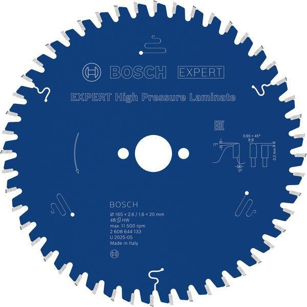 Kreissägeblatt Expert for High Pressure Laminate AD 165mm Z.48 HLTCG Bohr.20mm