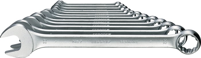 Ringmaulschlüsselsatz 7-020 20-tlg.SW 8-32mm Form A CV-Stahl GEDORE