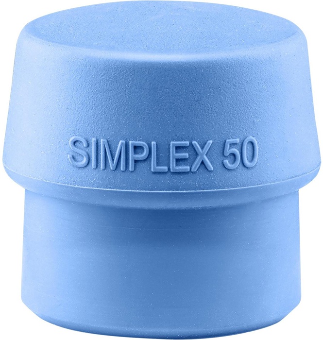 Schonhammerkopf SIMPLEX Kopf-Ø 50mm TPE-soft blau weich HALDER