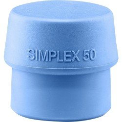 Schonhammerkopf SIMPLEX Kopf-Ø 50mm TPE-soft blau weich HALDER