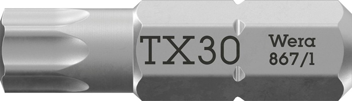 Bit 867/1 1/4 Zoll T 30 L.25mm WERA