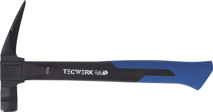 Latthammer Kopf-G.600g m.Magnet geraut schwarz lack.TECWERK