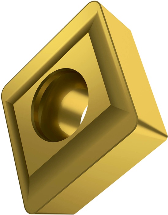 Wendeschneidplatte ISO CCMX 060304S-TS1:M8330 D.2,8mm PVD beschichtet Farbe Gold