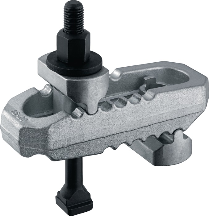 Spannpratze Nr.6312VT Krokodil f.T-Nut 20mm Spann-H.0-80mm M20x20x200mm AMF