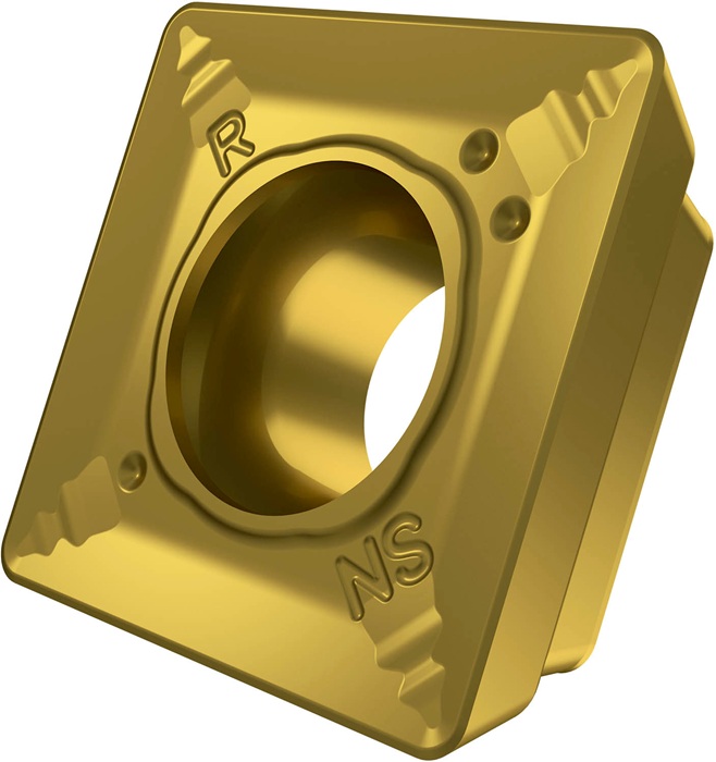 Fräswendeschneidplatte ISO SDMT 120508PR-R:M8330 D.4,4mm PVD beschichtet Gold