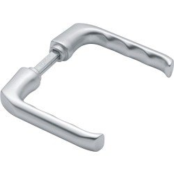 Türdrückerpaar London 113 Alu.F1 o.Rosetten 4-KT.8mm HOPPE