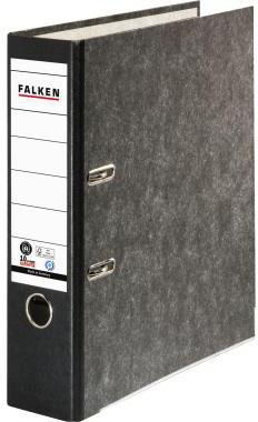 Falken Ordner S80 80024136 DIN A4 80mm RC Pappe schwarz