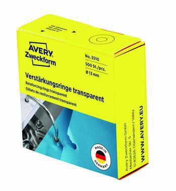 Avery Zweckform Lochverstärkungs- ring 3510 transparent 500 St./Pack.